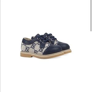 Authentic Gucci Kids GG print brogues size 26
